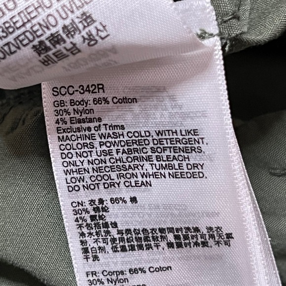 Marmot Hiking Pants Convertable Roll Tab Green Stretch Pockets Women's Size 6 - Picture 9 of 9